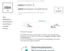 Tablet Screenshot of camillecoquet.com